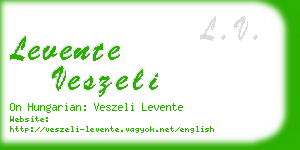 levente veszeli business card